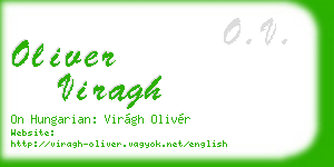 oliver viragh business card